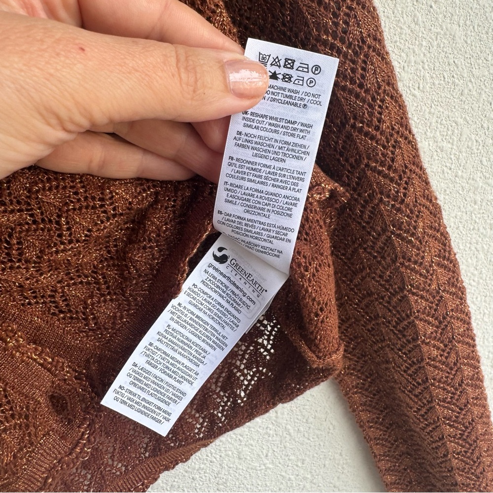 Boden Women's Rust-Brown Open Cardigan - Picture 8 of 11